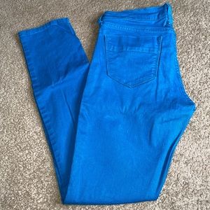 Old Navy “the sweetheart” teal skinny jeans